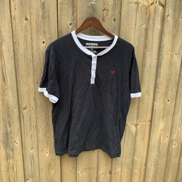 True Religion Contrast Horseshoe T Shirt XL - Picture 3 of 5